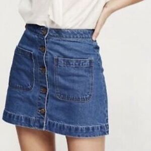 We the Free  Super High Rise Denim Skirt Sz-24